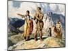 Sacagawea with Lewis and Clark During Their Expedition of 1804-06-Newell Convers Wyeth-Mounted Premium Giclee Print
