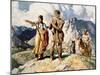 Sacagawea with Lewis and Clark During Their Expedition of 1804-06-Newell Convers Wyeth-Mounted Giclee Print