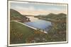 Sacandaga Reservoir Dam, Adirondacks, New York-null-Mounted Art Print