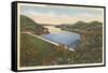 Sacandaga Reservoir Dam, Adirondacks, New York-null-Framed Stretched Canvas