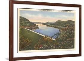 Sacandaga Reservoir Dam, Adirondacks, New York-null-Framed Premium Giclee Print