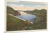 Sacandaga Reservoir Dam, Adirondacks, New York-null-Mounted Art Print