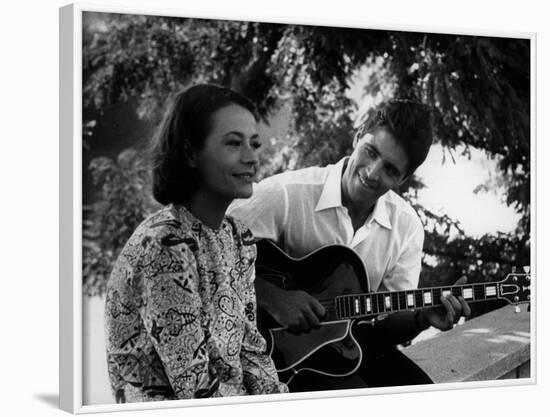 Sacha Distel and Annie Girardot: La Bonne Soupe, 1963-Marcel Dole-Framed Photographic Print