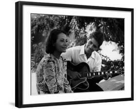 Sacha Distel and Annie Girardot: La Bonne Soupe, 1963-Marcel Dole-Framed Photographic Print