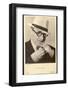 Sacha Guitry French Actor and Playwright, Lighting a Cigarette-null-Framed Photographic Print