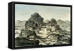 Sachaca Village 1869, Peru-null-Framed Stretched Canvas