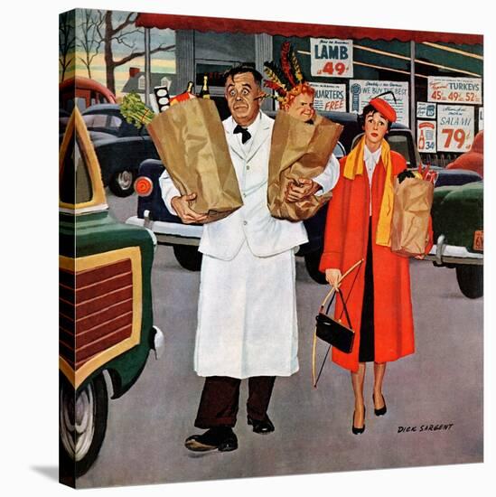 "Sack Full of Trouble", April 14, 1956-Richard Sargent-Stretched Canvas