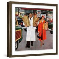 "Sack Full of Trouble", April 14, 1956-Richard Sargent-Framed Giclee Print