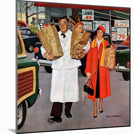 "Sack Full of Trouble", April 14, 1956-Richard Sargent-Mounted Giclee Print