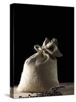 Sack of Coffee Beans with Coffee Beans in Scoop-Jean-Michel Georges-Stretched Canvas