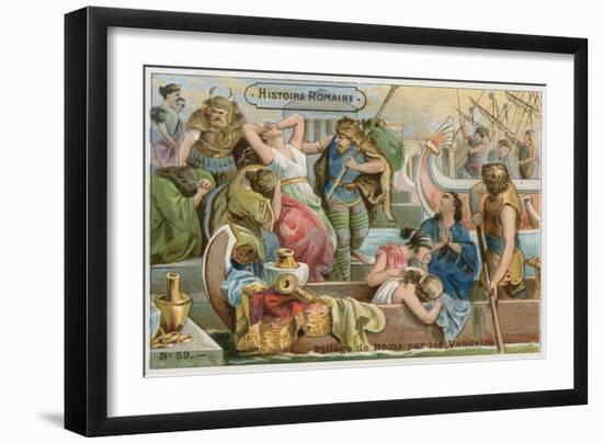 Sack of Rome by the Vandals, 455-null-Framed Giclee Print