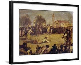 Sack Race, Italy, 19th Century-null-Framed Giclee Print