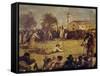 Sack Race, Italy, 19th Century-null-Framed Stretched Canvas