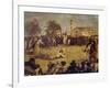 Sack Race, Italy, 19th Century-null-Framed Giclee Print