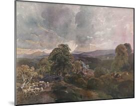 'Sackbridge Hall, Near Lowther', c1928-Peter De Wint-Mounted Giclee Print