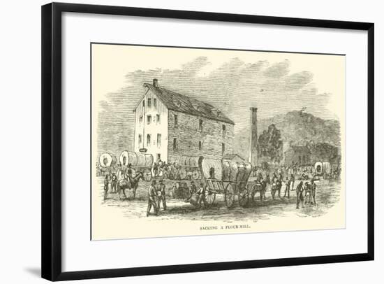 Sacking a Flour Mill, July 1864-null-Framed Giclee Print