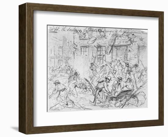 Sacking of Fredericksburg-null-Framed Giclee Print