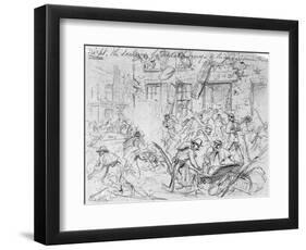 Sacking of Fredericksburg-null-Framed Giclee Print