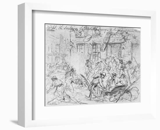 Sacking of Fredericksburg-null-Framed Giclee Print