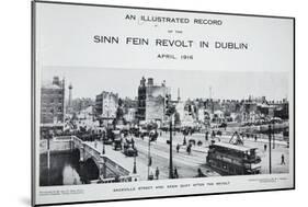 Sackville Street and Eden Quay after the Revolt, from 'An Illustrated Record of the Sinn Fein…-Irish Photographer-Mounted Giclee Print