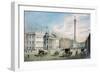 Sackville Street, Dublin, Showing the Post Office and Nelson's Column-Samuel Frederick Brocas-Framed Giclee Print