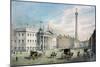 Sackville Street, Dublin, Showing the Post Office and Nelson's Column-Samuel Frederick Brocas-Mounted Giclee Print