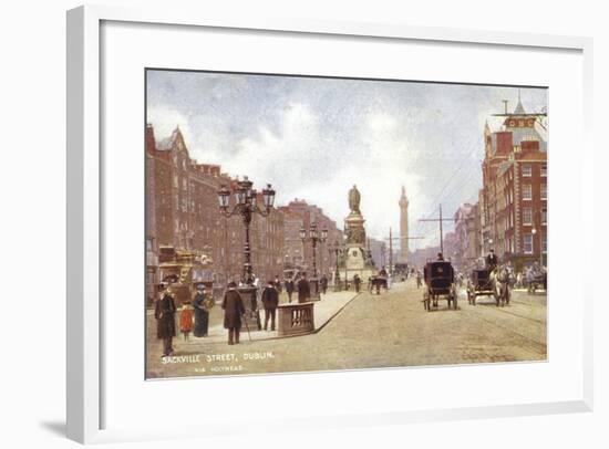 Sackville Street, Dublin, Via Holyhead-null-Framed Photographic Print