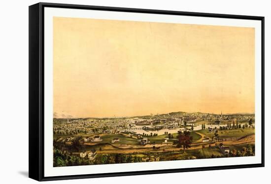 Saco, and Biddeford, Me, Between 1850 and 1870-null-Framed Stretched Canvas