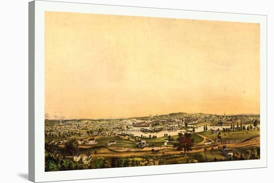 Saco, and Biddeford, Me, Between 1850 and 1870-null-Stretched Canvas