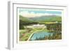 Saco Lake, Mt. Washington Hotel, New Hampshire-null-Framed Art Print