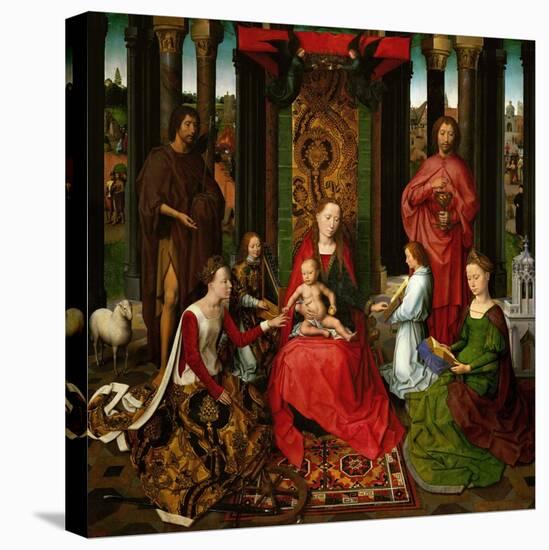 Sacra Conversazione, Altarpiece of St. John the Baptist and St. John the Evangelist, 1474-79-Hans Memling-Stretched Canvas