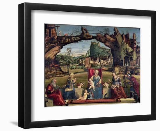 Sacra Conversazione, c.1500-Vittore Carpaccio-Framed Giclee Print