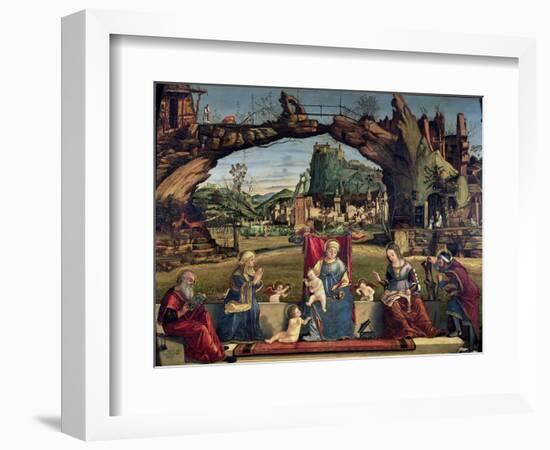 Sacra Conversazione, c.1500-Vittore Carpaccio-Framed Giclee Print