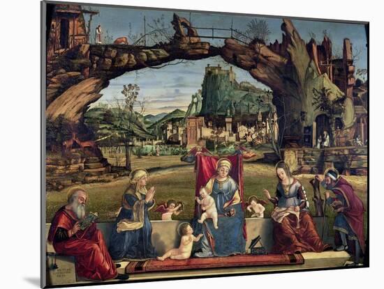 Sacra Conversazione, c.1500-Vittore Carpaccio-Mounted Giclee Print