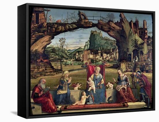 Sacra Conversazione, c.1500-Vittore Carpaccio-Framed Stretched Canvas