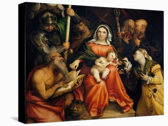 Sacra Conversazione-Lorenzo Lotto-Stretched Canvas