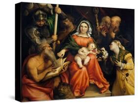 Sacra Conversazione-Lorenzo Lotto-Stretched Canvas
