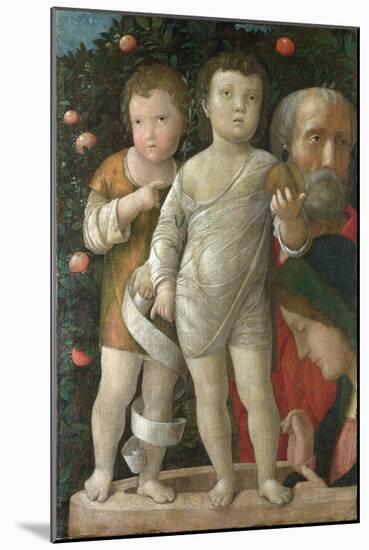 Sacra Familia, or Holy Family with Saint John-Andrea Mantegna-Mounted Giclee Print