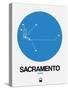 Sacramento Blue Subway Map-NaxArt-Stretched Canvas