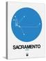 Sacramento Blue Subway Map-NaxArt-Stretched Canvas