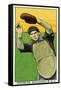Sacramento, CA, Sacramento Pacific Coast League, Fournier, Baseball Card-Lantern Press-Framed Stretched Canvas