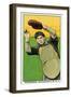 Sacramento, CA, Sacramento Pacific Coast League, Fournier, Baseball Card-Lantern Press-Framed Art Print