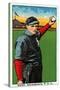 Sacramento, CA, Sacramento Pacific Coast League, Hunt, Baseball Card-Lantern Press-Stretched Canvas