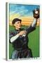 Sacramento, CA, Sacramento Pacific Coast League, Shinn, Baseball Card-Lantern Press-Stretched Canvas