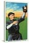 Sacramento, CA, Sacramento Pacific Coast League, Shinn, Baseball Card-Lantern Press-Stretched Canvas