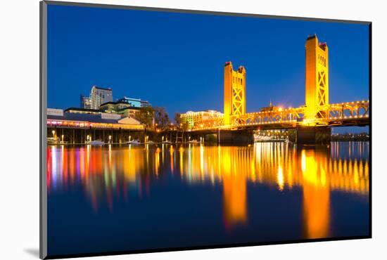 Sacramento California at Night-Andy777-Mounted Photographic Print