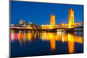 Sacramento California at Night-Andy777-Mounted Photographic Print