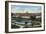 Sacramento, California - Panoramic View of Sutter's Fort-Lantern Press-Framed Art Print