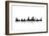 Sacramento California Skyline BG 1-Marlene Watson-Framed Giclee Print