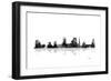 Sacramento California Skyline BG 1-Marlene Watson-Framed Giclee Print